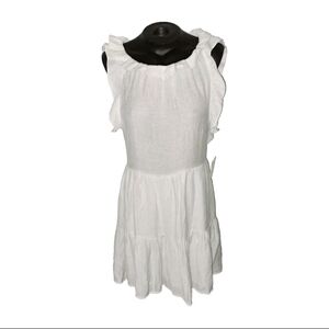Sweet Wanderer Women's Medium White Comfy Flowy Cute Dress NWT B38#6